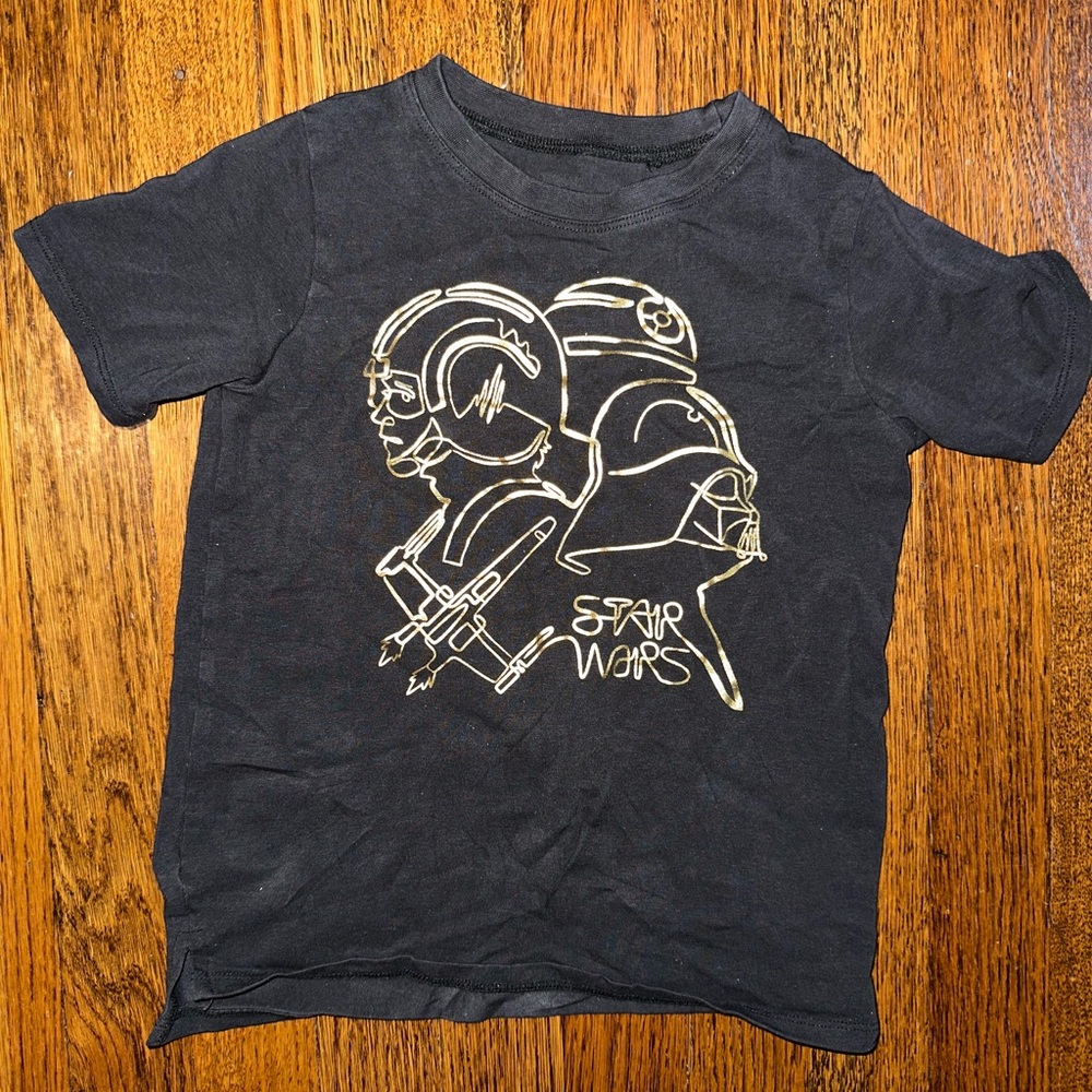 Rags to Raches Black Graphic Short Sleeve Tee Disney Star Wars